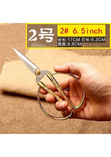 6.5 Inç 17CM Tarzı Profesyonel Terzi Veya Dikiş Veya Nakış Veya Dikiş El Sanatları Malzemeleri Veya Aletleri Kumaş Kesici Makaslar (Yurt Dışından)