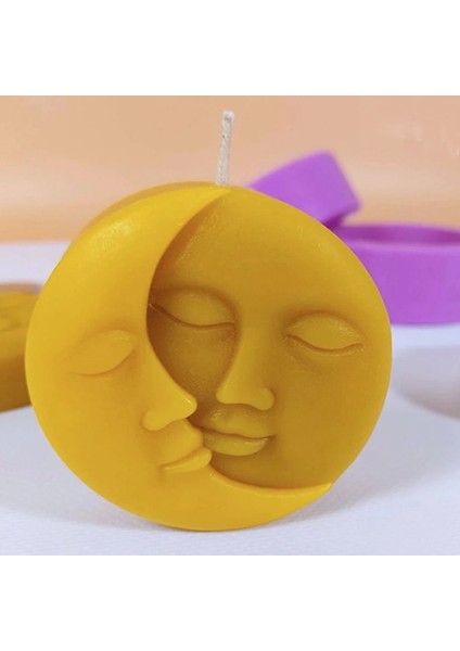 No.2 Tarzı Mum Silikon Kalıp Dıy Ay Aşk Güneş Yüz Şekli Ev Süs Sabun Beton Uv Reçine Kalıp El Yapımı Zanaat Kalıp Yapma Aracı (Yurt Dışından)