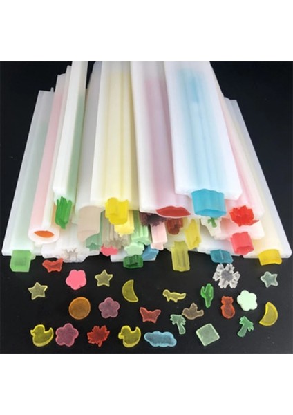 No.13 Tarzı E Kalıp Uzun Silikon Tüp Kalıbı Heartroundstarsquareflowermoon Sabun Kalıbı Diy Sabun 3D Mum Kalıbı (Yurt Dışından)