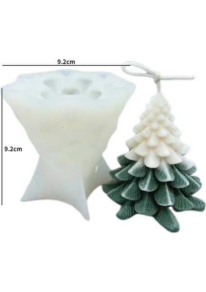 Noel Ağacı Stili 3D Noel Ağacı Silikon Kalıp Dıy Çam Sedir Aromatik Mum Yapımı Reçine Sabun Kalıp Yılbaşı Hediyeleri Zanaat Malzemeleri Ev Dekor (Yurt Dışından)