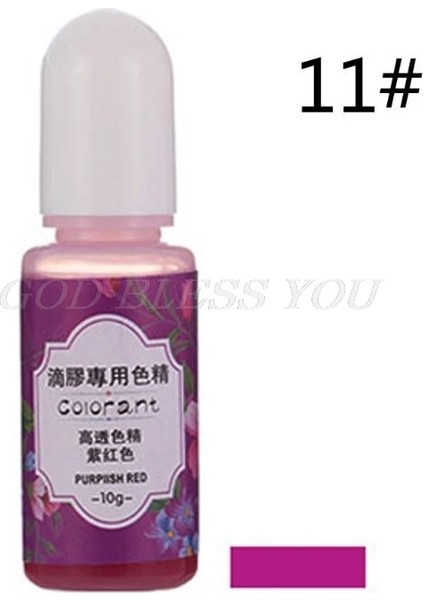 No.11 Stili 13 Renk Epoksi Uv Reçine Boyama Boyası Sıvı Epoksi Pigment Reçine Renklendirici Solma DIRENCI10ML Yarı Saydam (Yurt Dışından)