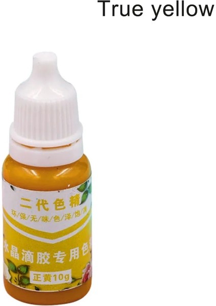 Gerçek Sarı Stil Yüksek Konsantrasyon Uv Reçine Sıvı Inci Renk Boya Pigment Epoksi Dıy Takı Yapımı Için Sabun Mum Sanat El Sanatları Malzemeleri (Yurt Dışından)