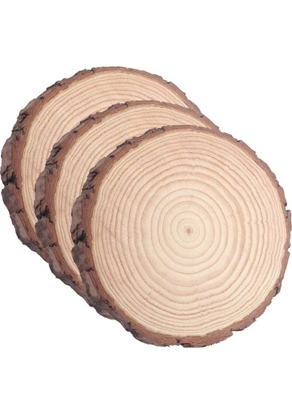 2 Adet 16-18CM Tarzı Sanat Dıy El Sanatları Noel Süsler Ev Masa Dekorasyon Için Ağaç Kabukları ile Doğal Bitmemiş Yuvarlak Ahşap Dilim (Yurt Dışından) fiyatları