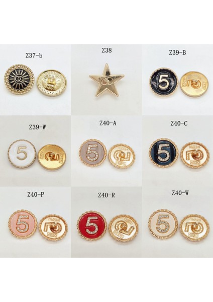 Z33-G Stili 23MM Metal Düğmeler Boyalı Logo Üst Düzey Moda Giyim Rüzgarlık Takım Elbise Kazak Ceket Ev Dıy Dikiş Malzemeleri (Yurt Dışından) indirimleri