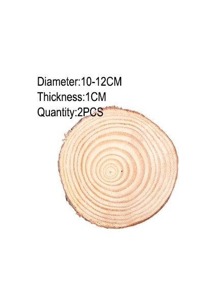 2 Adet 10-12CM Tarzı 1 Paket Bitmemiş Ahşap Çam Doğal Yuvarlak Ahşap Dilimleri Daireler Ağaç Kabuğu ile Parti Düğün Dıy El Sanatları Için Günlük Diskler Boyama Aralık (Yurt Dışından)