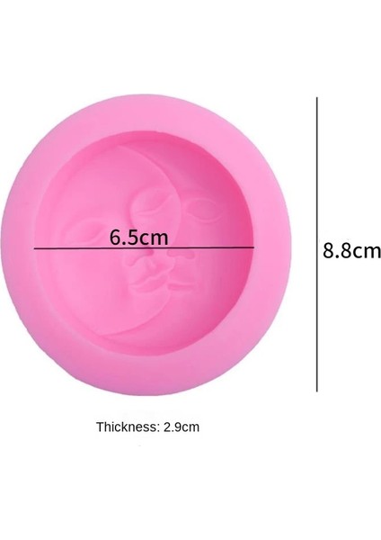 Kalıp Stili 3D Ay Yüz Şekli Sabun Kalıbı Yuvarlak Sabun Kalıbı Sabun Yapımı Malzemeleri Sabun Kalıbı Silikon Kalıp Sabun Diy Kalıpları Mum Kalıbı Sabun Kalıbı (Yurt Dışından)