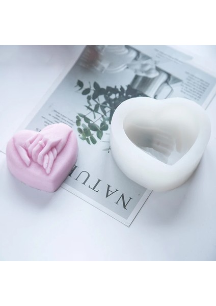 Kalıp-B Tarzı 3D Kalp Kolu Şekil Kalıp Sabun Yapımı Için Set Banyo Bombaları Kalıpları Silikon Şekil El Yapımı Sabun Yapımı Kiti Diy Malzemeleri Kalıp Formu (Yurt Dışından)