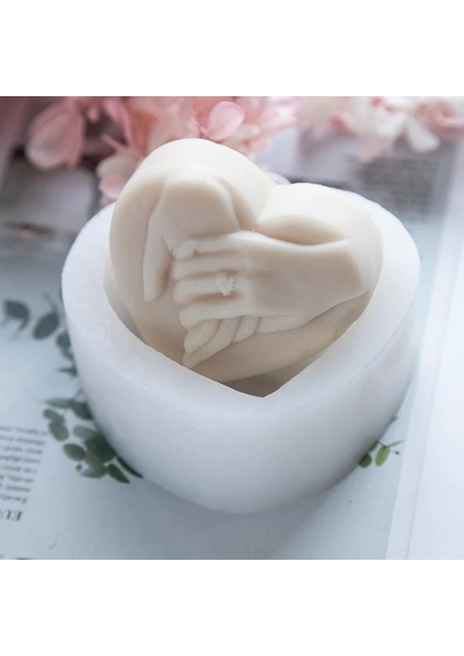 Kalıp-B Tarzı 3D Kalp Kolu Şekil Kalıp Sabun Yapımı Için Set Banyo Bombaları Kalıpları Silikon Şekil El Yapımı Sabun Yapımı Kiti Diy Malzemeleri Kalıp Formu (Yurt Dışından)