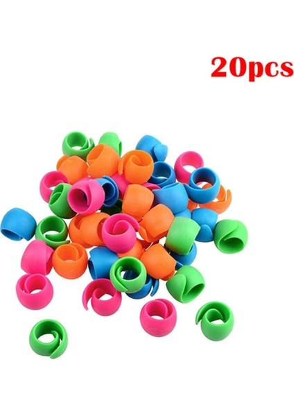 20 Adet Tarzı Mıusıe Renkli Makara Sarıcılar Masura Kelepçeleri Tutucular Iplik Makaralarını Çözülen Kabuklardan Uzak Tutar Yeni Iplikler Dikiş Aleti (Yurt Dışından)