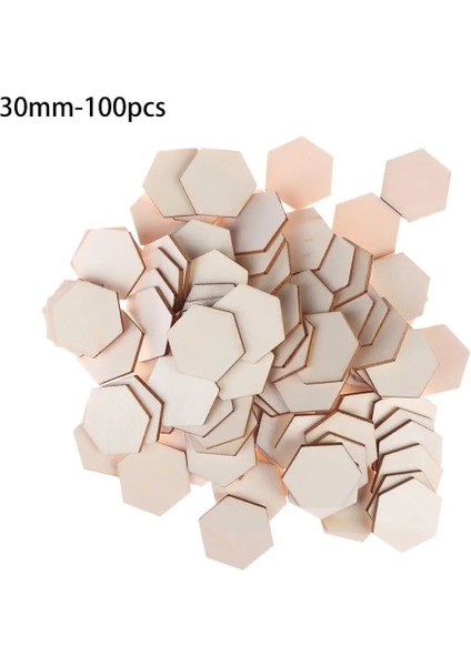 30MM-100PCS Tarzı Lot Yuvarlak Şekil El Yapımı Ahşap Parça Asılı Kolye Doğal Ahşap Süsleme Scrapbooking Ahşap Dıy El Sanatları Ev Dekorasyonu (Yurt Dışından)