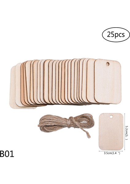 R01-25 Adet Tarzı Bitmemiş Ahşap Yuvarlak Kalp Ahşap Etiket Doğal Ahşap Dilim El Yapımı Ahşap El Sanatları Dıy Ahşap Boyama Ev Asılı Dekorasyon Için (Yurt Dışından)