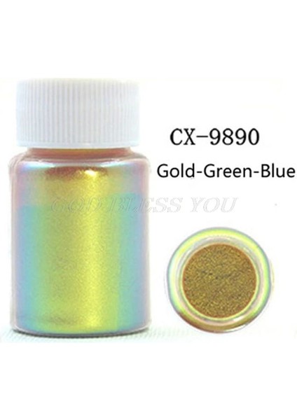 NO.9890 Stili Ayna Bukalemunlar Pigment Sedefli Epoksi Reçine Glitter Sihirli Renksiz Toz Reçine Renklendirici Takı Yapımı Araçları (Yurt Dışından)