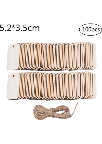 LC146B03 Stili Adet Ahşap Imi Halatlı Boş Diy El Yapımı El Sanatları Ahşap Işareti Ev Dekorasyon Malzemeleri Için Bitmemiş Etiket (Yurt Dışından)