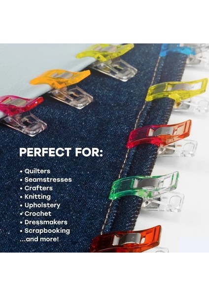 Turuncu 50 Adet Tarzı Parçaları Renkli Dikiş El Sanatları Yorgan Bağlama Plastik Klipsli Çanta Patchwork Dikiş El Sanatları Aksesuarları Dikiş Araçları (Yurt Dışından) fiyatları