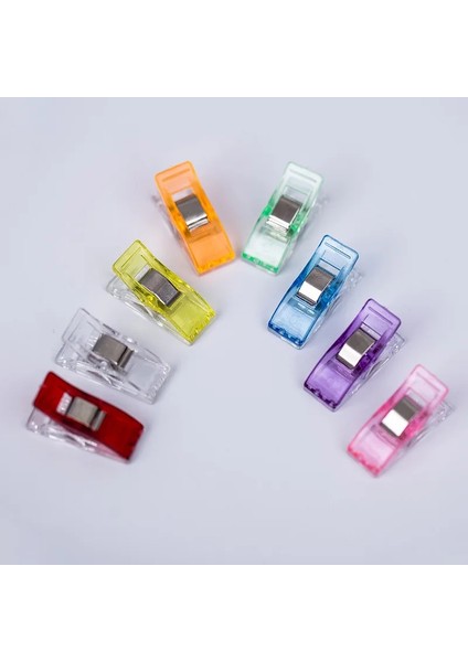 Turuncu 50 Adet Tarzı Parçaları Renkli Dikiş El Sanatları Yorgan Bağlama Plastik Klipsli Çanta Patchwork Dikiş El Sanatları Aksesuarları Dikiş Araçları (Yurt Dışından) fırsatları