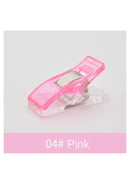 04 Pembe Tarzı Renkli Patchwork Dikiş Hemming Aracı Aksesuar Kapitone Klipler Plastik Klip Dıy El Sanatları Aksesuarla Coutur (Yurt Dışından)