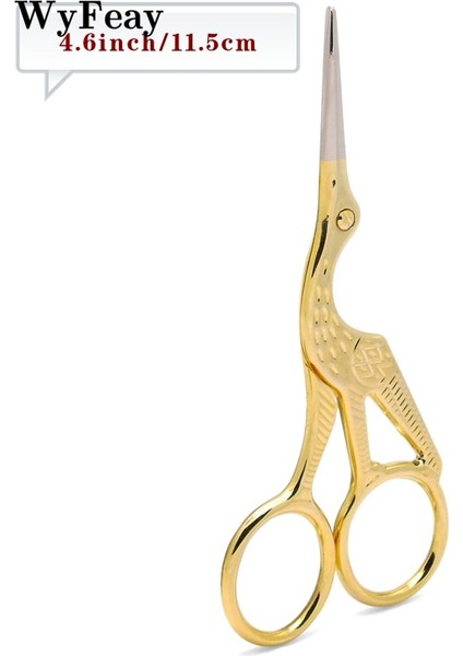 95MM Gold Style Retro Vinç Motorları Kanaviçe Işi Antika Leylek Eski Kuş Dikiş Veya Balıkçılık Paslanmaz Çelik Iplik Kesme Kumaş (Yurt Dışından) indirimleri