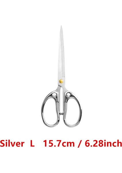 002 Gümüş Stil Profesyonel Ofis Veya Dikiş Veya Dikiş Keser Düz Kumaş Giyim Terzi Veya Ors Ev Kırtasiye Aracı (Yurt Dışından)