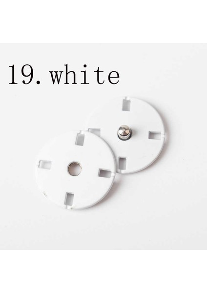 19 Beyaz Stil 12 mm Et Ix Giyim Için Metal Çıtçıt Düğme Kendin Yap Elbise Dikiş Uygulamaları Için Ceket Düğmeleri Aksesuar P90 (Yurt Dışından)