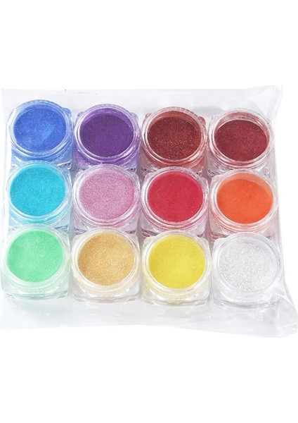 No.1 Tarzı 12 Renk Mika Tozu Epoksi Reçine Boya Inci Pigment Doğal Mika Mineral Tozu (Yurt Dışından)
