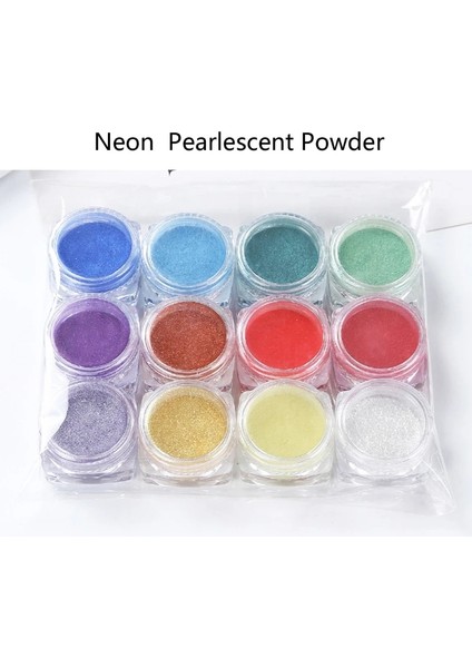 No.1 Tarzı 12 Renk Mika Tozu Epoksi Reçine Boya Inci Pigment Doğal Mika Mineral Tozu (Yurt Dışından)