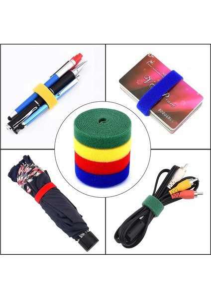 Kırmızı 15MM 5metre Stili 5 Metre 5 Metreroll mm Yeniden Kullanılabilir Velcros Kayış Kablo Bağı Naylon (Yurt Dışından) modelleri