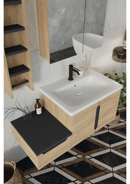 Banyo Zakkum 100 cm Banyo Dolabı ve Rafı