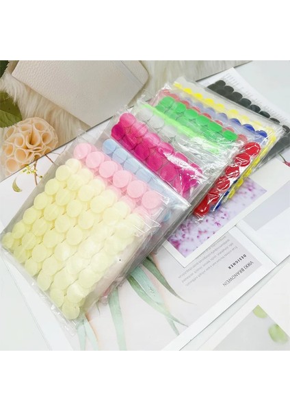 Açık Pembe 102 Çift Stili 100 Pairs Renkli Yapışkanlı Raptiye Bant Nokta Kanca ve Döngüler Sihirli Etiket Yuvarlak Güçlü Velcro Kendinden Yapışkanlı Çift Kilit Bant (Yurt Dışından) fiyatları