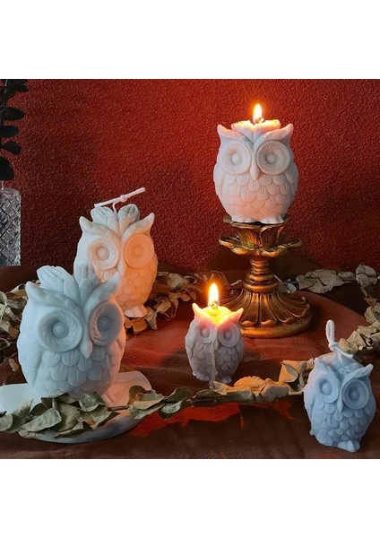 Baykuş-A-L Tarzı 3D Baykuş Mum Kalıpları Mum Yapımı Için Silikon Kalıp Dıy El Yapımı Reçine Kalıpları Alçı Balmumu Araçları Için Mum Yapımı Malzemeleri (Yurt Dışından) fiyatları
