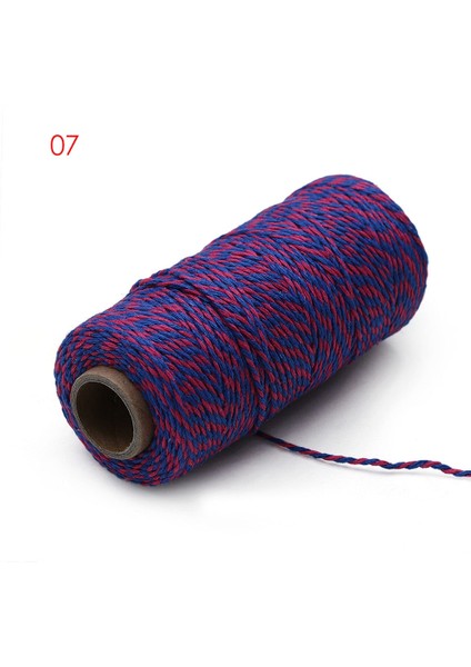 No.7 Tarzı 100METERSROLL 2ply Fırıncılar Sicim Dize Pamuk Kordonlar Halat Ev Dekorasyonu Için El Yapımı Noel Hediyesi Ambalaj Zanaat Projeleri Dıy Kordon (Yurt Dışından)