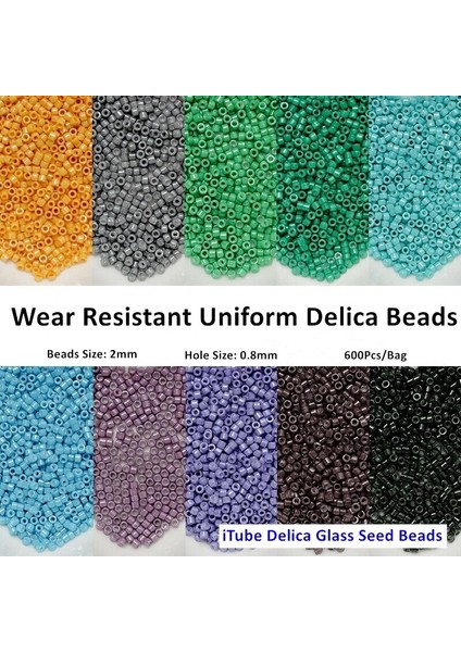 KB656 Yüksek Yeşil Stili 2 mm Delica Miyuki Opak Renkler Delica Beadmm Üniforma Cam Seedbead Takı Yapımı Için Dıy Malzeme Kadın Konfeksiyon Aksesuarları (Yurt Dışından)