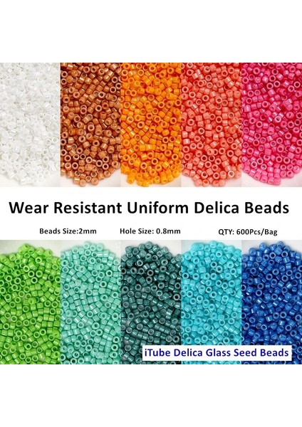 KB656 Yüksek Yeşil Stili 2 mm Delica Miyuki Opak Renkler Delica Beadmm Üniforma Cam Seedbead Takı Yapımı Için Dıy Malzeme Kadın Konfeksiyon Aksesuarları (Yurt Dışından)