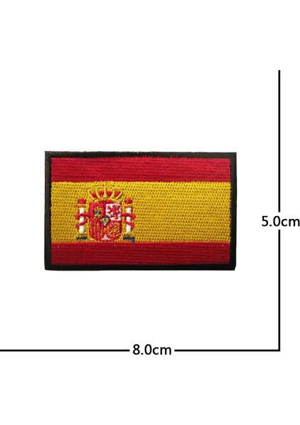 A65-2 Stili Ispanya Bayrağı Boğa Güreşi Kafatası Velcro Yamalar Işlemeli Rozet Kanca Döngü Kol Bandı 3D Ceket Askısı Sırt Çantası Çıkartmalar (Yurt Dışından) indirimleri