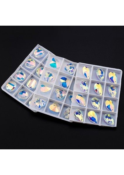 Lacivert Tarzı Çok Yönlü Kristal Cam Boncuklar Gevşek Boncuklar Mücevher Kristal Ab Tüm Stiller (Yurt Dışından) fırsatları