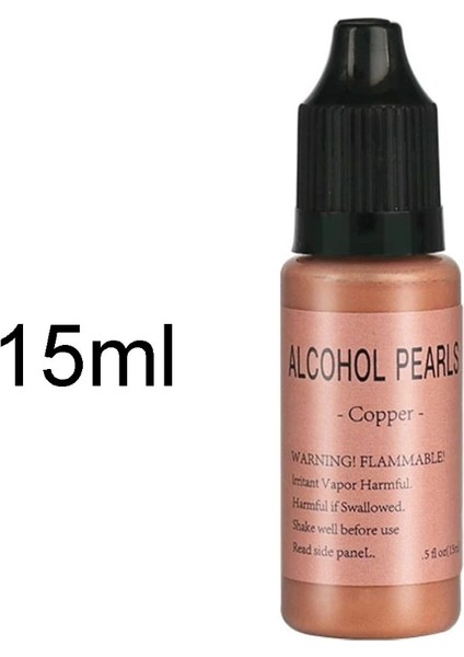 Rk Tarzı Metalik Alkol Pigment Reçine Boya Alkol Bazlı Mürekkep Konsantre Boya Epoksi Reçine Renklendirici Reçine Döküm El Sanatları 15ML (Yurt Dışından)