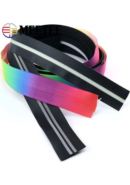 No.5 Tpu-Siyah Stil Gosterildigi Gibi Meetee 2 Metre 3 # 5 # Naylon Bobin Su Geçirmez Fermuar Renk Kodlu Kaydırıcı ile Ters Zip Dıy Konfeksiyon Açık Çanta Dikiş (Yurt Dışından) modelleri