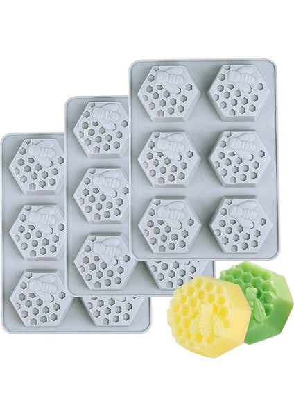 Rastgele COLORJSC2920 Stili Sılıkolove 3D Arı Silikon Sabun Kalıbı Dıy El Yapımı Sabun Yapımı El Sanatları Kişiselleştirilmiş Çiçek Gül Formları Sabun Kalıbı Çok Şekiller (Yurt Dışından)