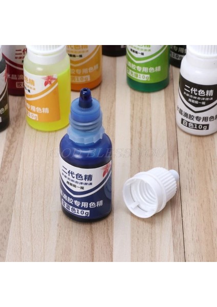 No.7 Tarzı 15 Renk 10ML 15 Renk Epoksi Uv Reçine Renklendirici Takı Sıvı Pigment Banyo Bombası Sabun Boyası El Yapımı Sabun Boyama Tozu Dro (Yurt Dışından)