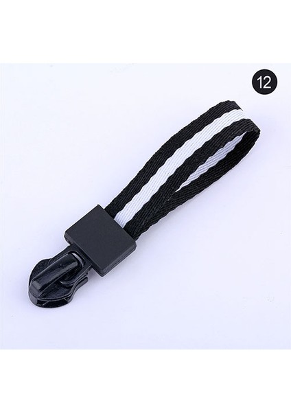 No.12 Tarzı No.5 10 Adet Adet No.5# Dokuma Fermuar Kaydırıcılar Şerit Fermuar Çekme Görünmez Zip Çanta Ceketler Için Ters Kurulum Zip Kafa Dıy Dikiş (Yurt Dışından)