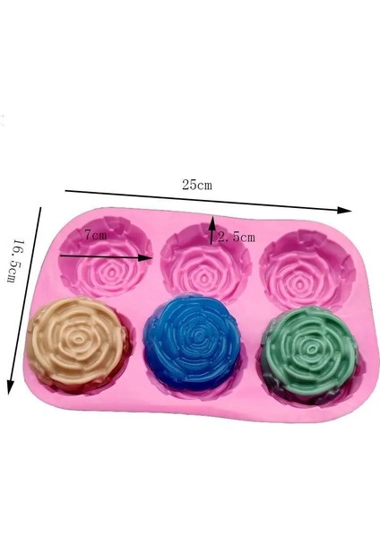 B-5rastgele Renk Stili 3D Sabun Kalıp Dıy El Yapımı Sabun Yapma Aracı Yaratıcı Mum Kalıp Pratik Kek Aracı Yapışmaz Kolay Kalıptan Çıkarma ve Taşınabilir (Yurt Dışından)