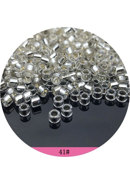 DD041 Gümüş Stil 2mm 600 Adet Yüksek Li 2mm Delica Gümüş Kaplı Cam Tohum Boncuk Üniforma Yuvarlak Spacer Cam Boncuk Dıy Bilezik Kolye Için (Yurt Dışından)