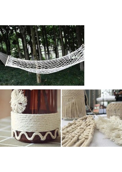 01 Doğal Stil 5mm Pamuk Halat Kordon Çevre Dostu Bükülmüş Halat Yüksek Mukavemetli Iplik Dıy Tekstil El Sanatları Dokuma Dize Ev Dekorasyon Touw 5mlot (Yurt Dışından) modelleri