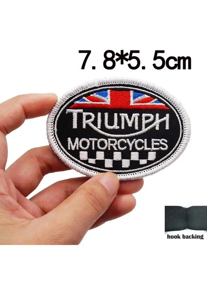 P11-8 Cırt Cırt Stili Truumph Ducatı Işlemeli Punk Biker Yamalar Giysi Çıkartmaları Giyim Aksesuarları Rozeti (Yurt Dışından)