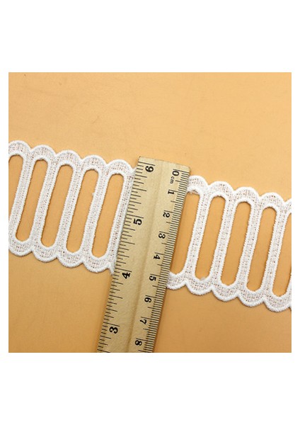 B Bej 3.6cm Tarzı 5 Yards Beyaz Siyah Pamuk Oymak Pamuk Işlemeli Dantel Trim Şerit Kumaş El Yapımı Dikiş Malzemeleri Zanaat Hediye Dekoratif (Yurt Dışından) indirimleri