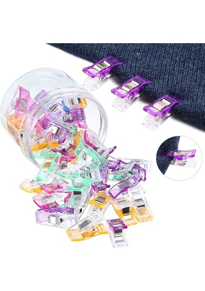 25PCS-RENK Karıştırma Stili Adet Çok Renkli Dikiş Klipsleri Bağlama Klipsleri Plastik Klipsler El Sanatları Kapitone Klipsleri Dikiş El Sanatları Kelepçeleri Dikiş Örgü (Yurt Dışından) modelleri