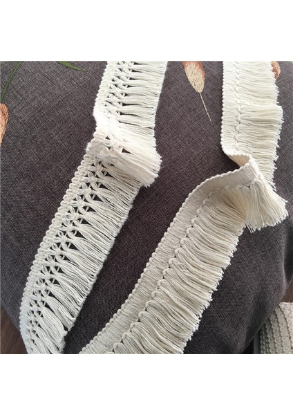D 5cm Beyaz Stil 6 Yards .5cm Genişlik Güzel Pamuklu Fringe Dantel Bej Püskül Dantel Trim Püskül Perde Dantel Dikiş El Sanatları Malzemesi Z1223 (Yurt Dışından) fırsatları