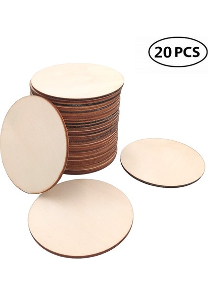 20 Adet 5cm 1.96 Inç Tarzı Bitmemiş Ahşap Yuvarlak Daireler Yüzük El Sanatları Kartı Scrapbooking Dıy Süsleme Sanatları Dekoratif El Sanatları Yapımı (Yurt Dışından) fiyatları