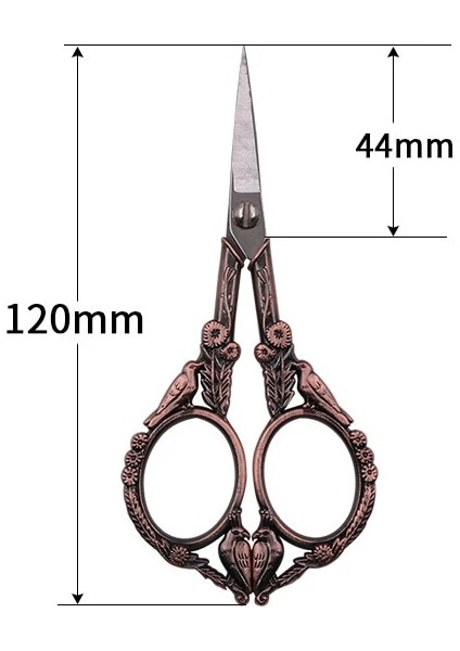 07-12X4.4CM Stili Paslanmaz Çelik Vintage Ors Dikiş Kumaş Kesici Nakış Veya Kuyruk Ipliği Veya Dikiş Makası Için Aletler (Yurt Dışından)