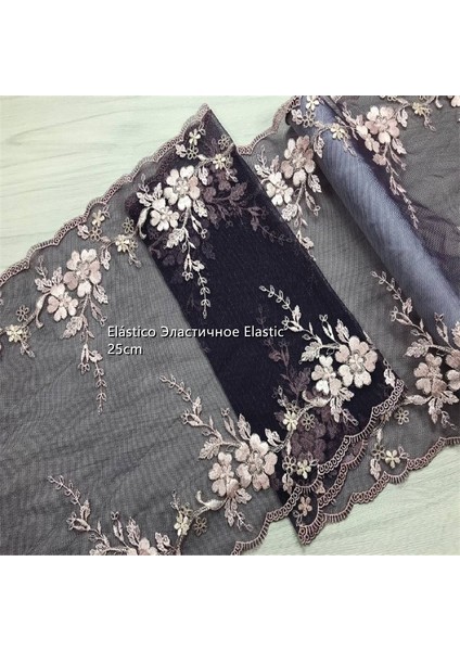 Renk1 Stili (1mlot) Ikili Işlemeli Dantel Trim Net Nakış Dantel Kumaş Örgü Dıy Dantel Dikiş Kumaş Sutyen El Sanatları Iğne Işi (Yurt Dışından)