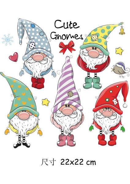 Koyu Haki Stili A-Level Noel Geyiği Noel Baba Termo Çıkartmaları Giysiler Üzerinde Isı Transferi Yamaları Uygulaması Giyim Için Demir On Patch (Yurt Dışından)